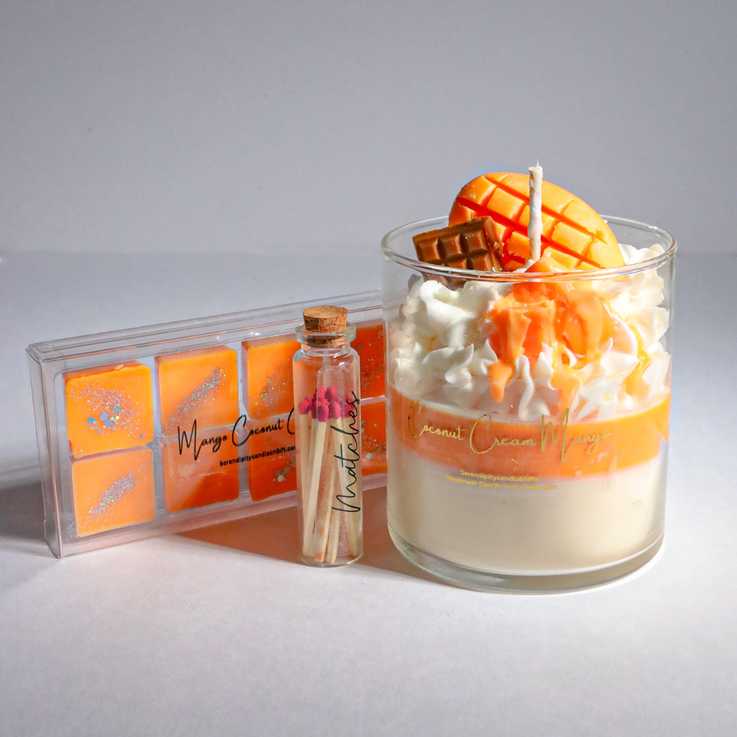 Mango Coconut Cream Dessert Candle